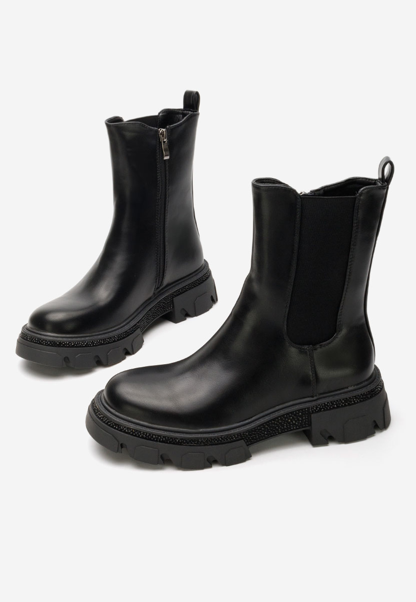 Bottines chelsea femme noires Adelsa