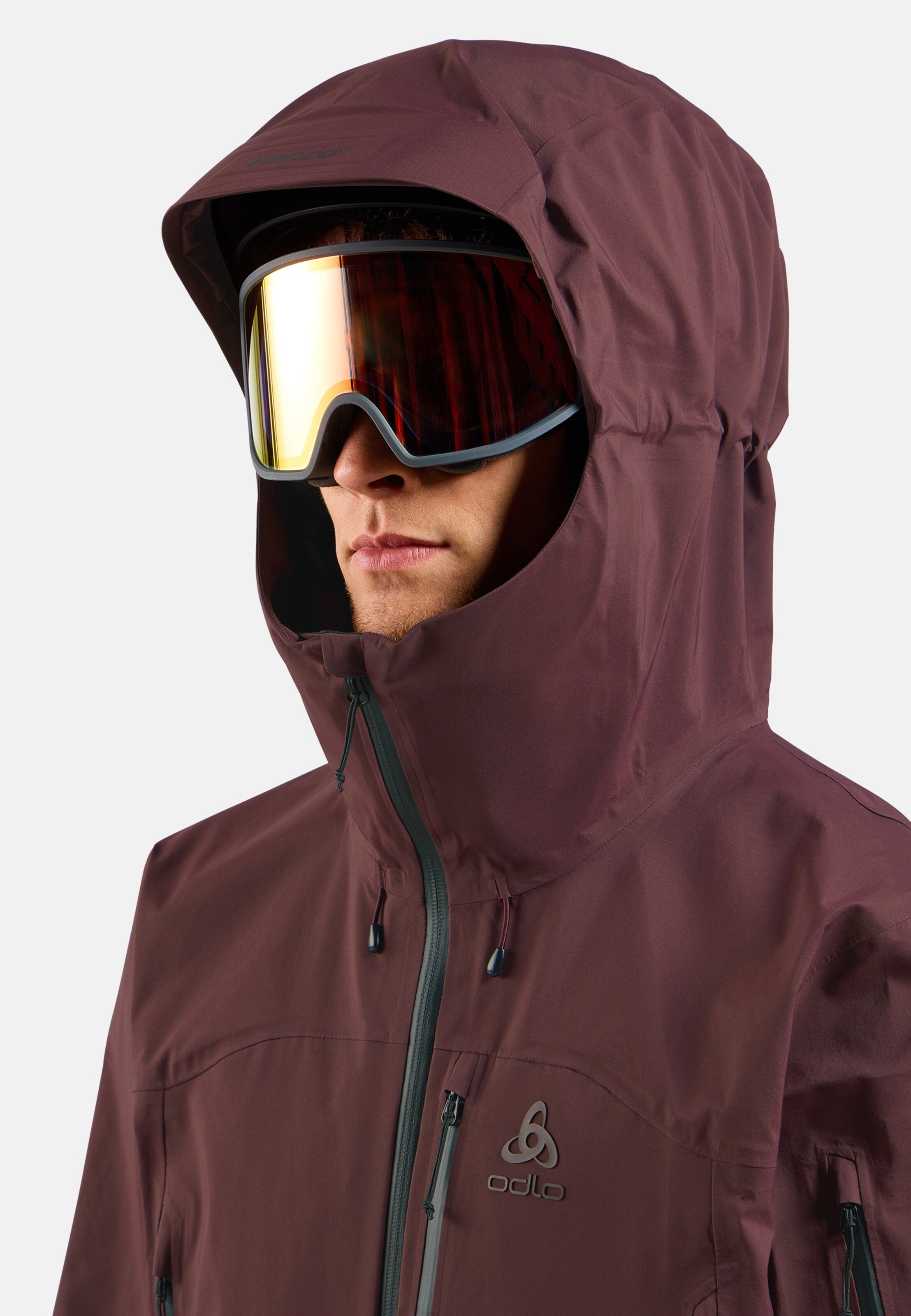X-Alp 3L Hardshell Ski-Jacke in fudge
