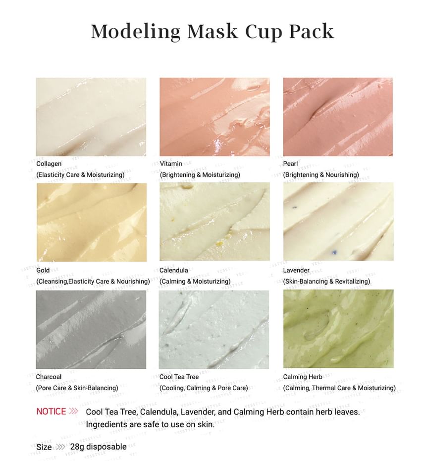 LINDSAY - Modeling Mask Cup Pack - 8 soorten