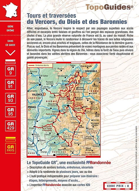 FFRP - 904 TOURS ET TRAVERSEES DU VERCORS FFRP