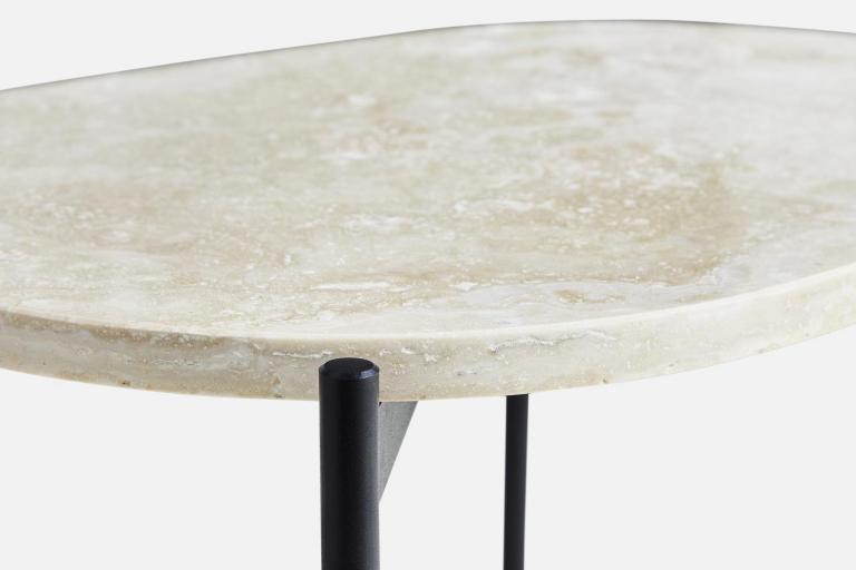 Woud La Terra bijzettafel medium ivory travertine