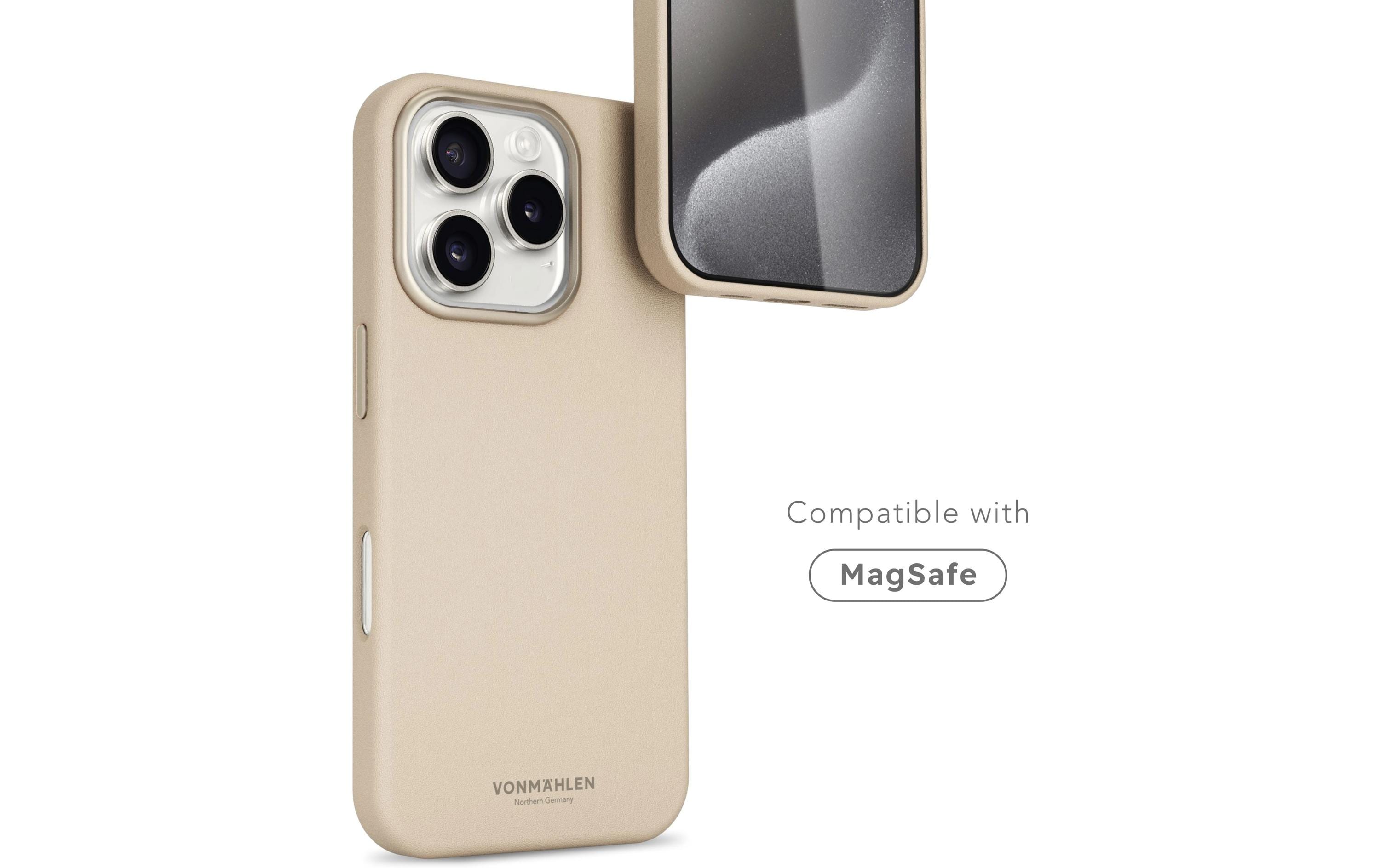 Back Cover Like Leather iPhone 16 Pro Max BeigeLeather Backcover für das Apple iPhone 16 Pro Max