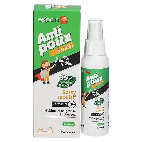 Spray Repelente Antipiolhos e Lêndeas Novodex Expert 123 100ml