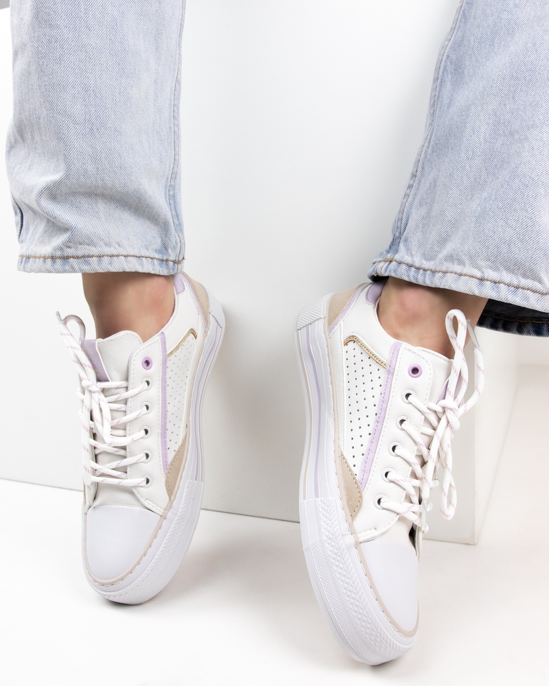 Mustang Lage sneakers  - wit