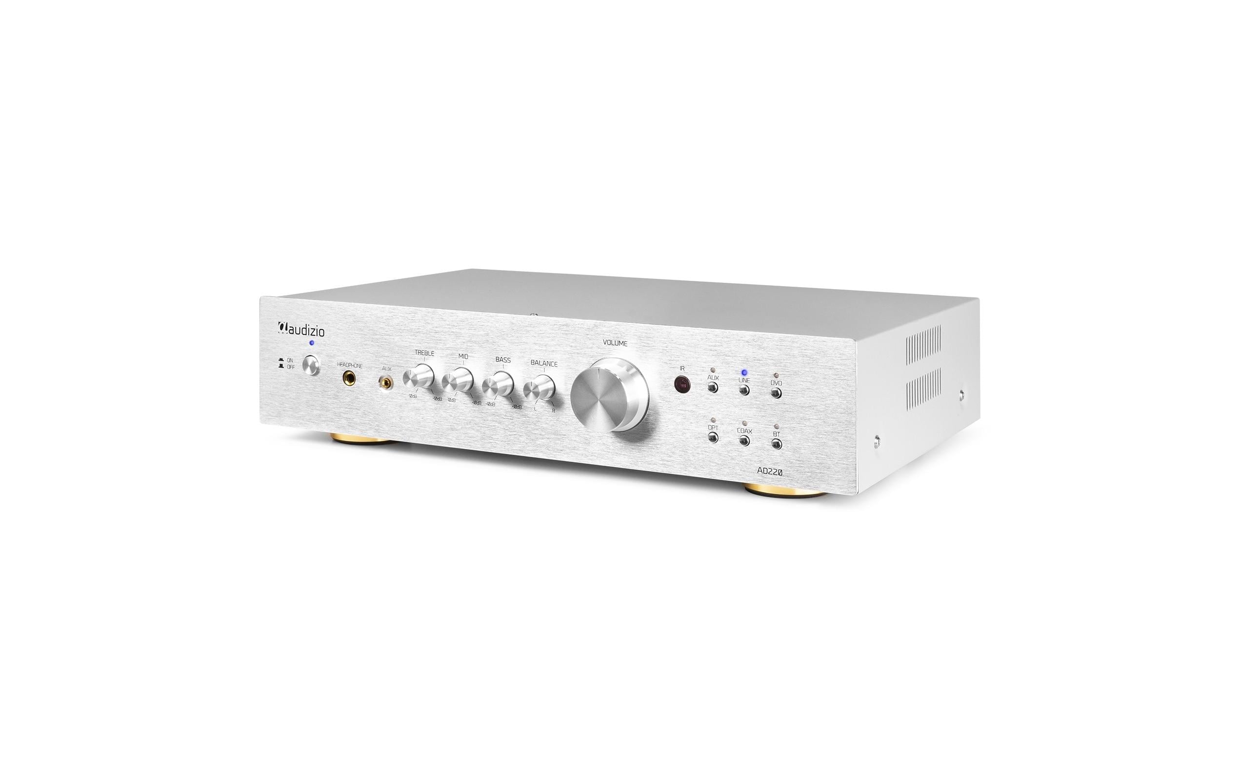 Stereo-Verstärker AD220A Silber<br>Vielseitiger 2-Kanal-Verstärker mit grosser Funktionalität