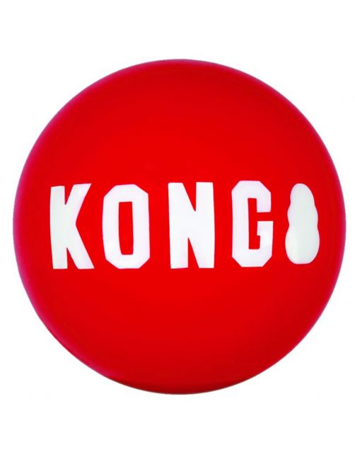 Kong Signature Balls 2-Pak Rood - Hondenspeelgoed