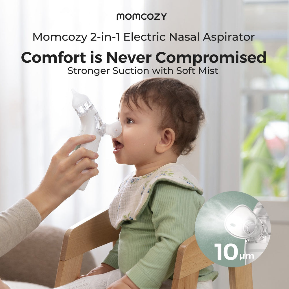 Køb Momcozy BreezyClear™ 2-i-1 Spray & Suction Electric Nasal