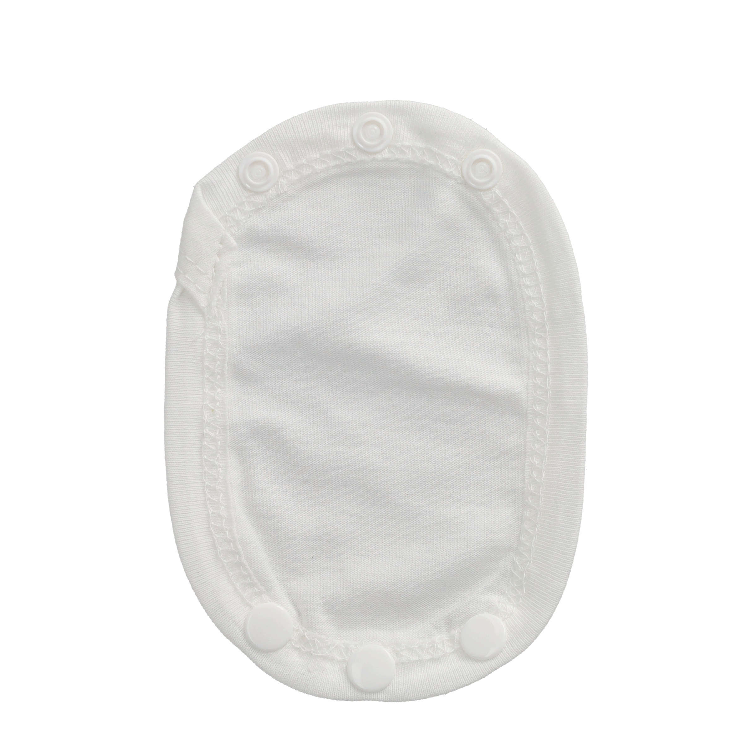 (95x135mm) Baumwoll Baby Body Verlängerung Strampler Einlage Pad mit Druckknöpfen - Weiss
