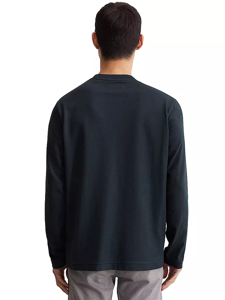 MARC O'POLO Langarmshirt dunkelblau