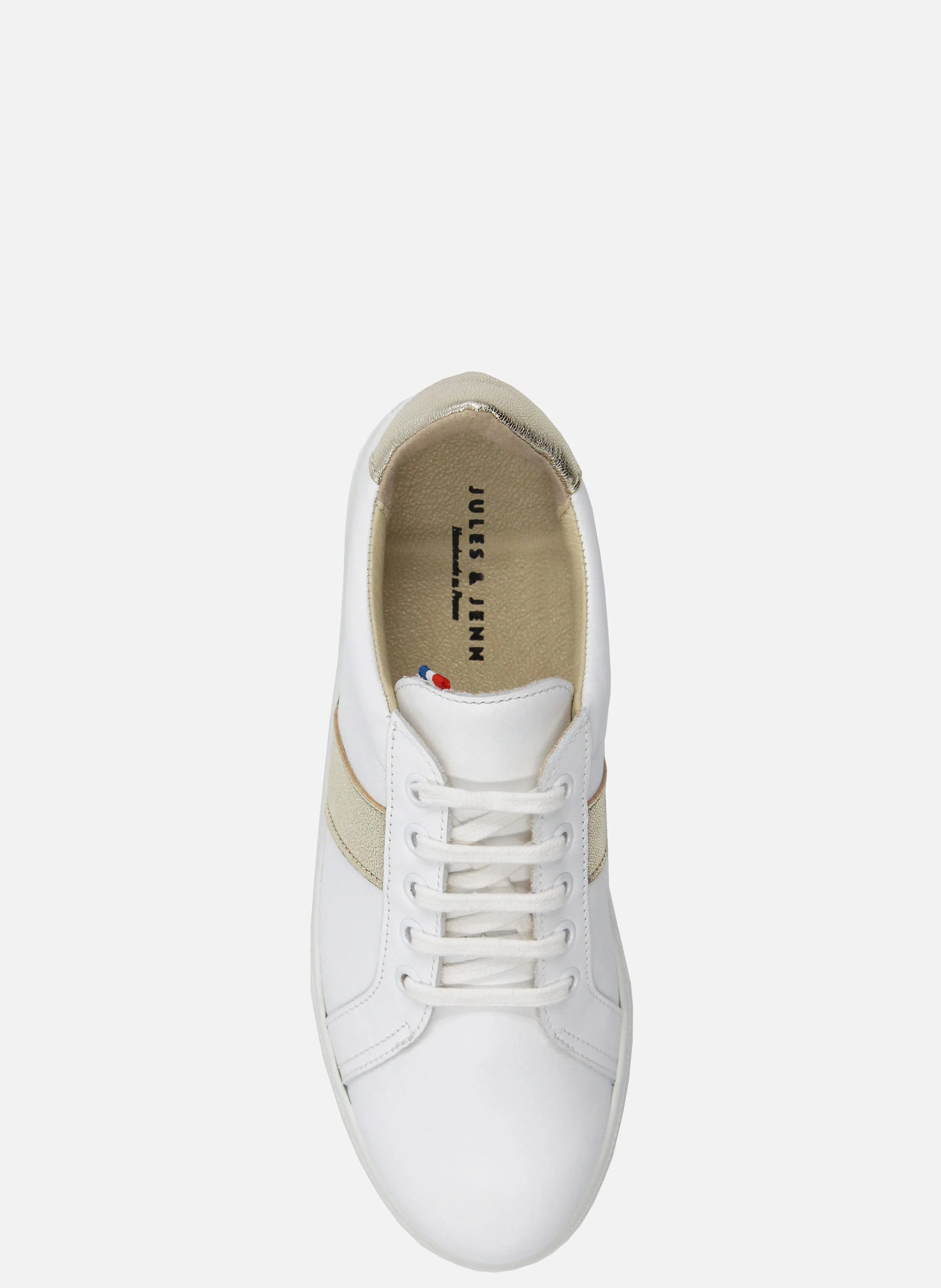Baskets mif cuir | Blanc