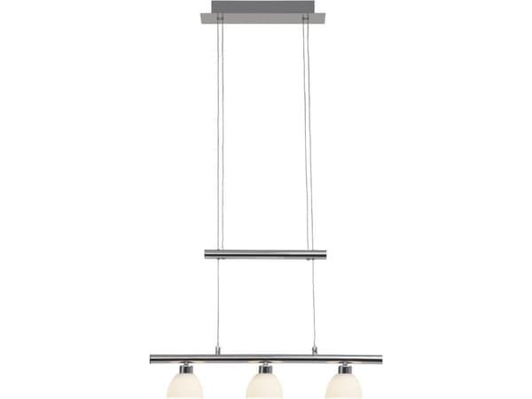 Brilliant Tonja - Taklampe - LED x 3 - total: 15 W - varmt hvitt lys - 3000 K - hvit, krom