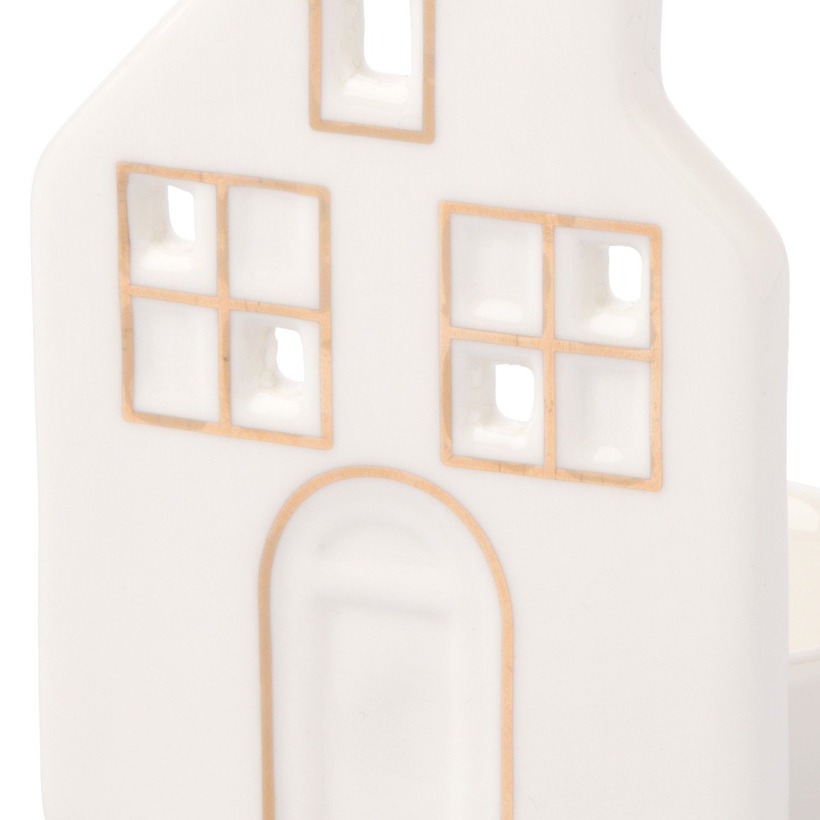 My Home Kerzenhalter aus Keramik weiss