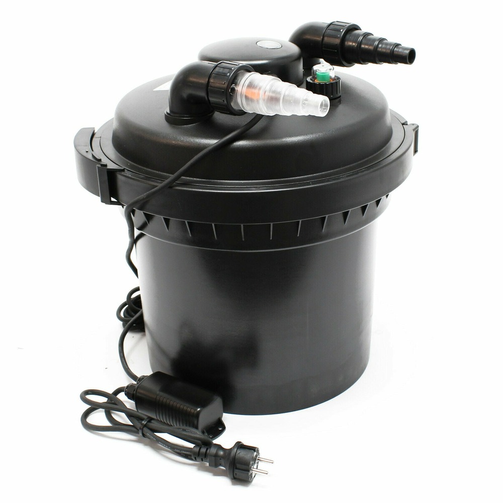 Filtre de bassin à pression uvc 11 watts stérilisateur jusqu'à 8000 litres