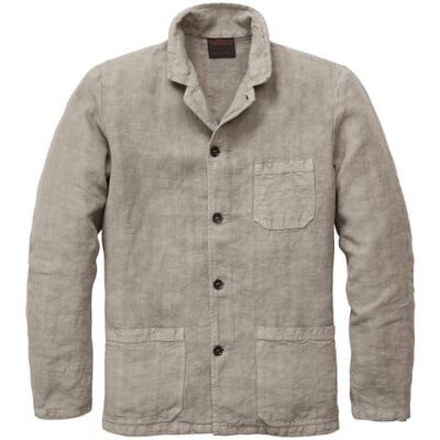 Herrenjacke Leinen, Taupe