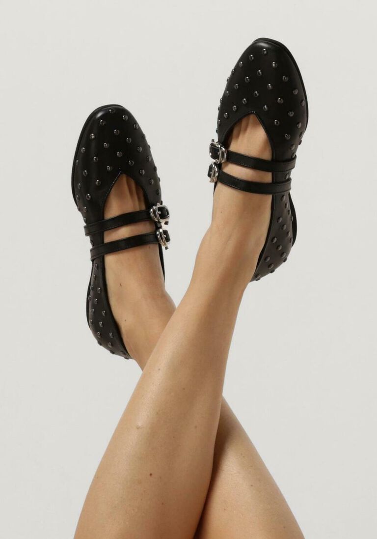 NUBIKK zwarte nubikk ballerina's gisele grace studs