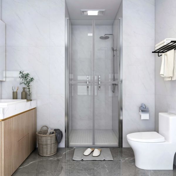 vidaXL Porta de Duche Esg Transparente 96x190 cm - 4060887287