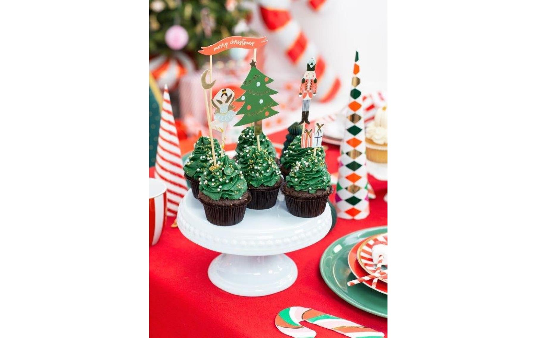Caketopper Nussknacker 8.5-19 cm, 6 Stk.Festliche Nussknacker Kuchen und Torten Dekoration