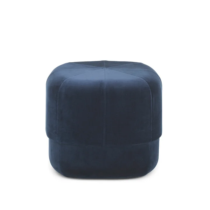 Normann Copenhagen - Circus Pouf klein, dunkelblau Velour