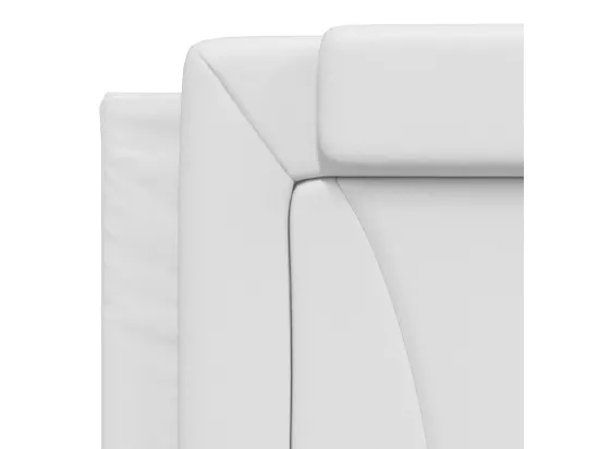 Coussin de tête de lit blanc 180 cm similicuir
