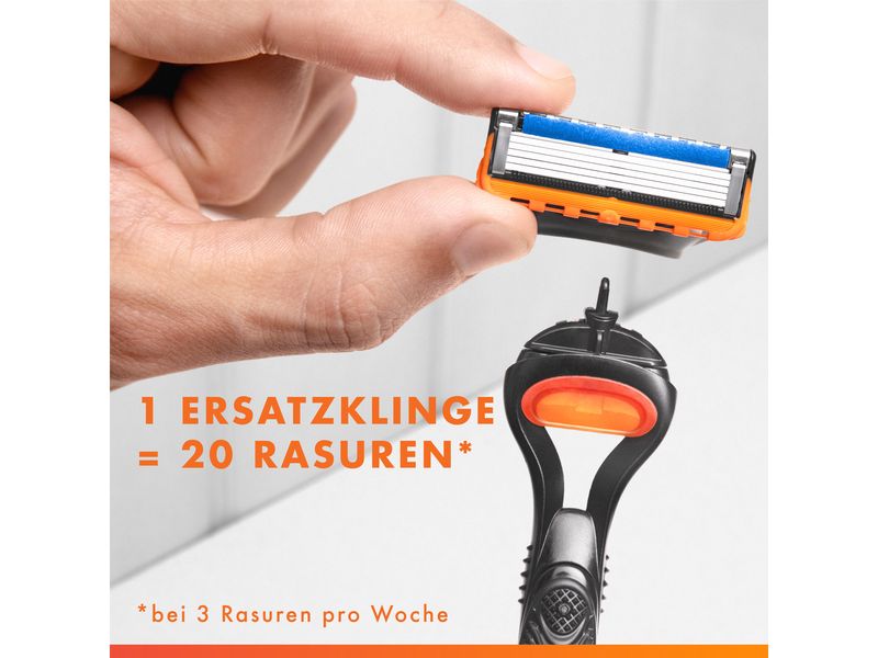 Gillette Herrenrasierer Gillette Fusion5 11er   Handstück Rasierer für Männer mit Gleitstreifen für ein sanftes Gleiten und 5 Klingen