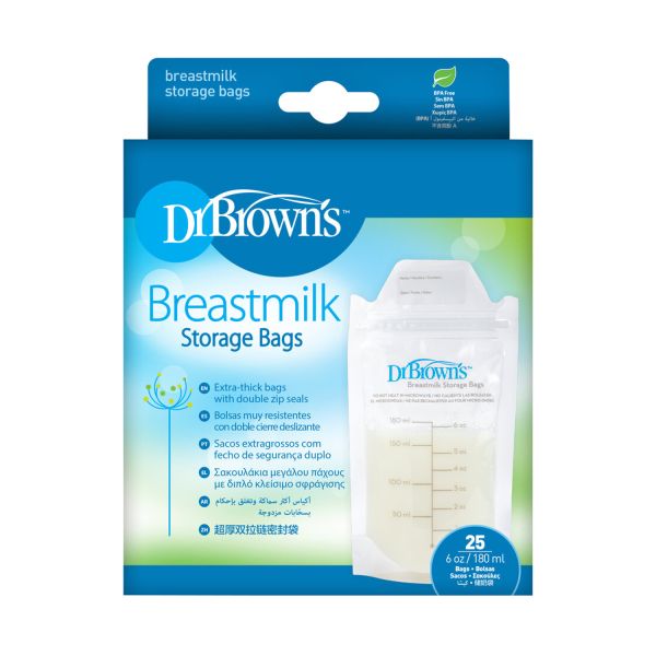 Dr. Brown’s Moedermelk Bewaarzakjes 25 Stuks
