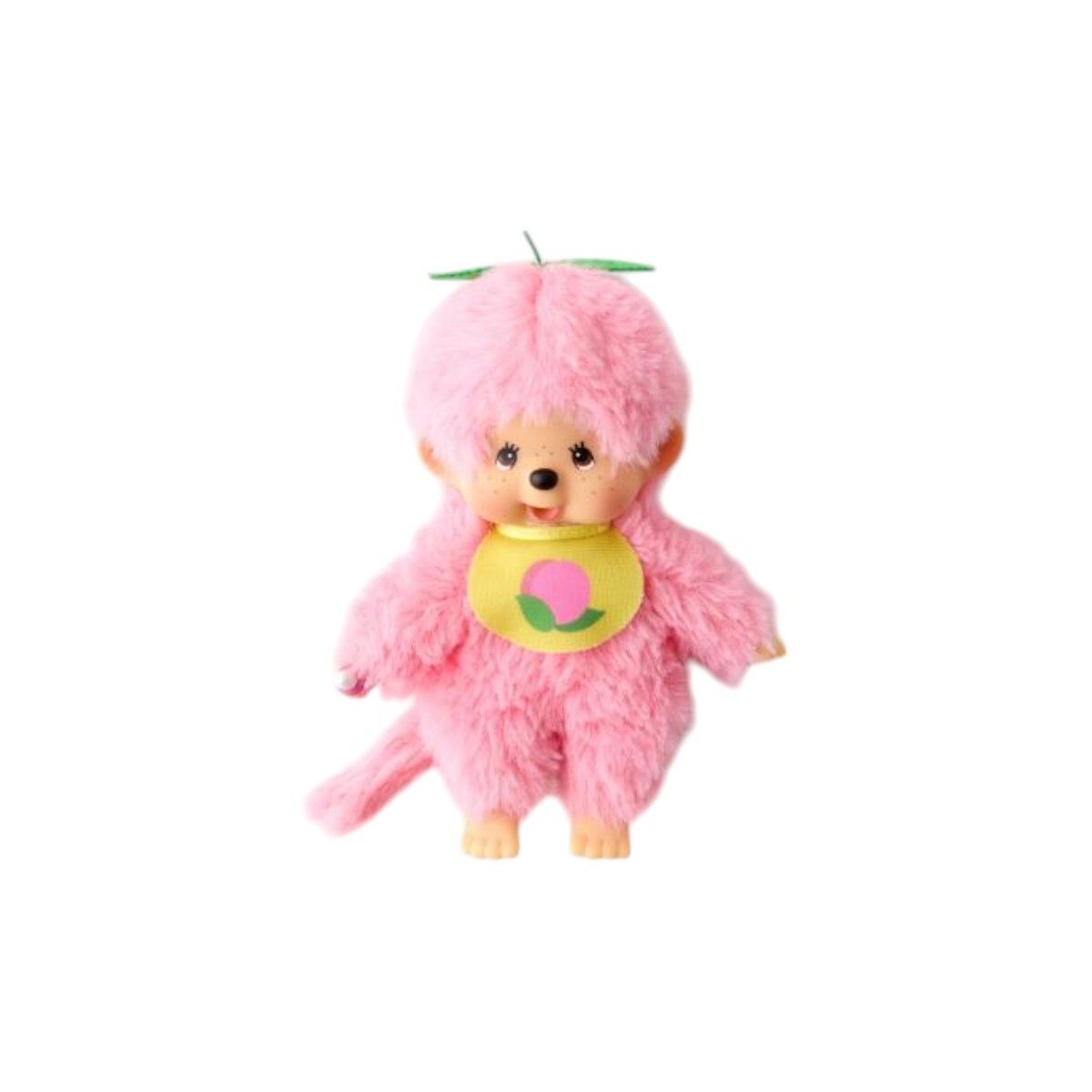 Peluche Kiki le singe fruit pêche orange Monchhichi