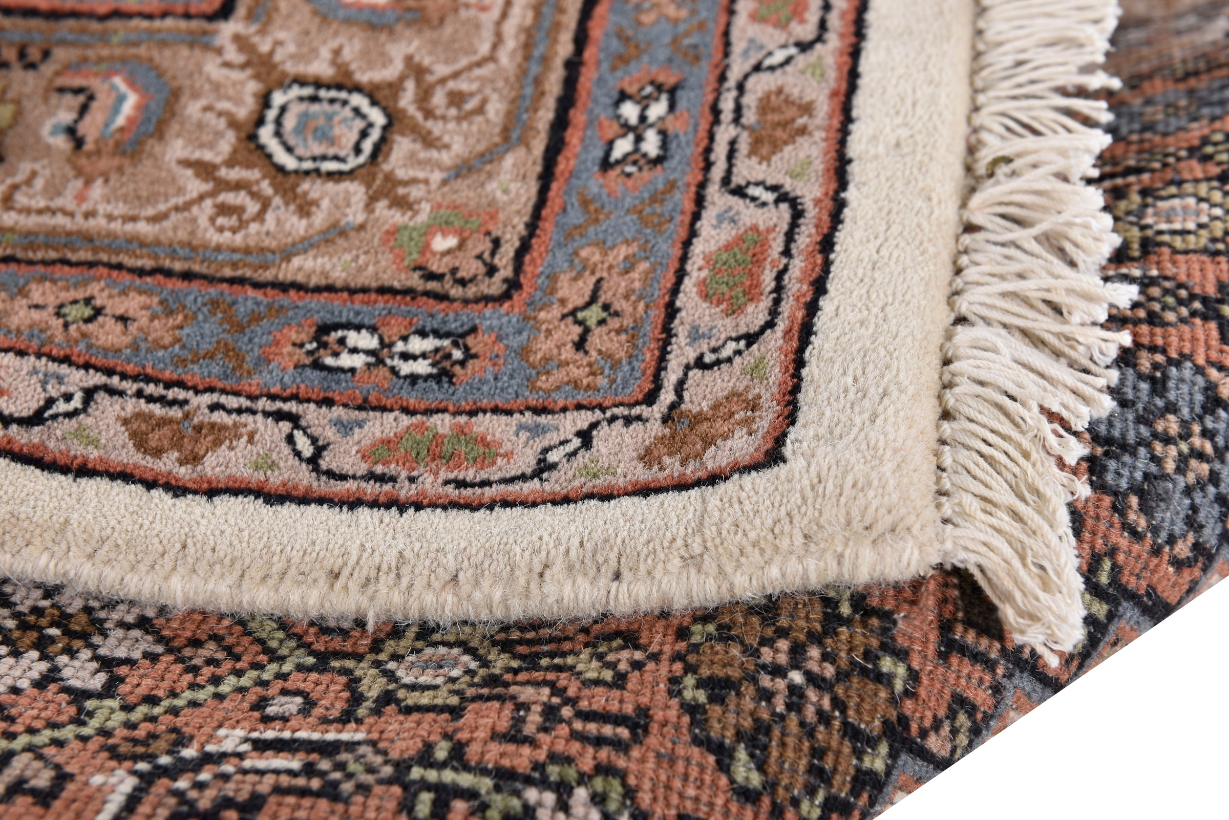 my home Orientteppich »BB Oriental« rechteckig 12 mm Höhe reine Wolle, handgeknüpft, orientalisches Design, mit Fransen