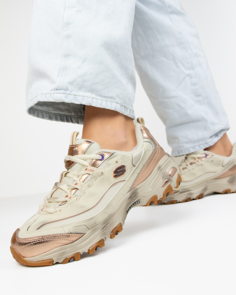 Skechers D'Lites Vintage Vision Lage sneakers  - wit