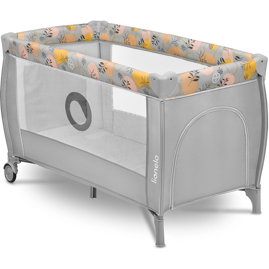 lionelo Reisebett Stefi Plus Pink Yellow