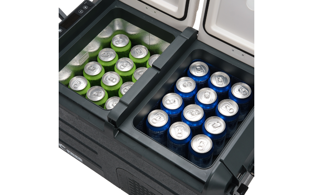 Eurom Double Fred Kompressor Kühlbox Dual Zone mit Tiefkühlfunktion 12/24/230V 38 Liter