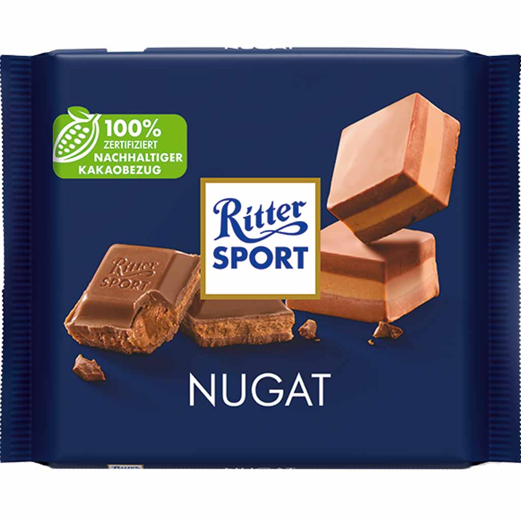 Ritter Sport Tafelschokolade Nugat 100g MHD:22.5.25