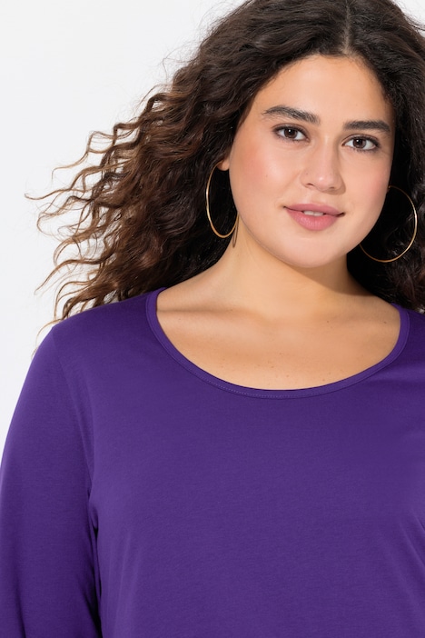 Longshirt, A-Linie, Lieblingsfarbe, 3/4-Ärmel