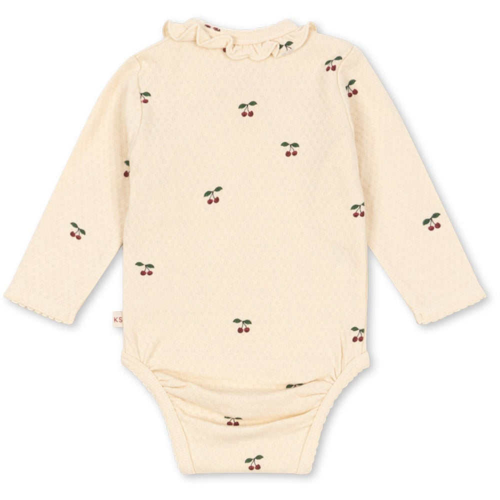 Køb Konges Sløjd Cherry Sui Newborn Flæse Body GOTS
