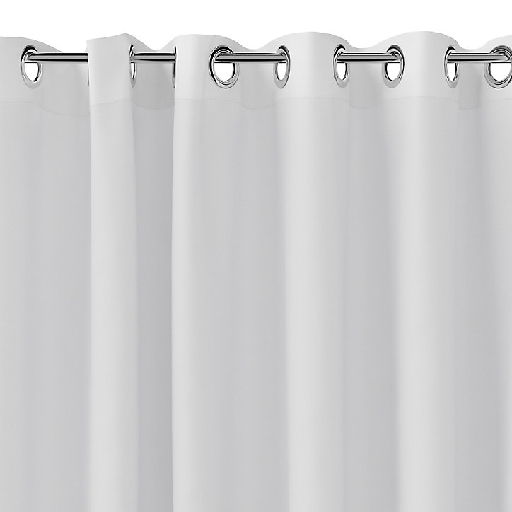 Rideau de douche Blanc et gris Graphene 180 x 200 cm GoodHome