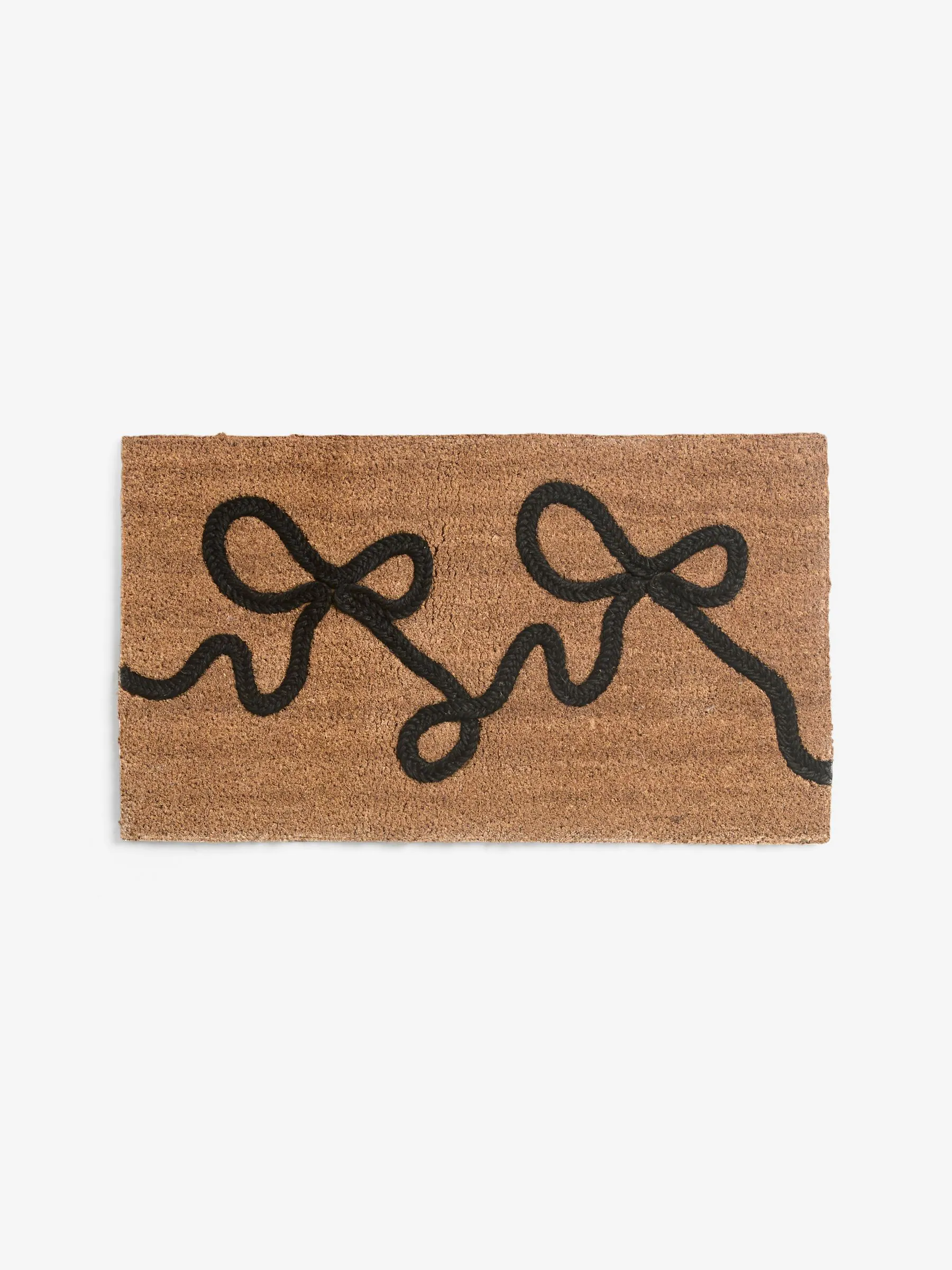 Braided Bow Coir Doormat