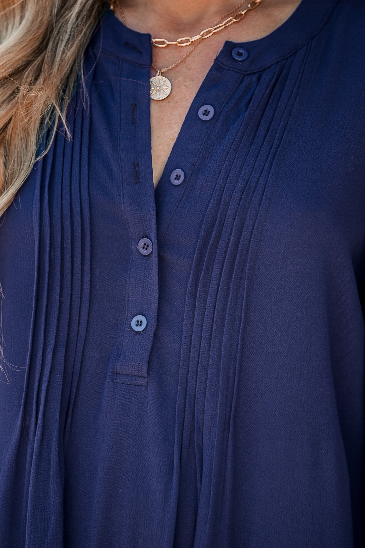 Robe mini bleu foncé