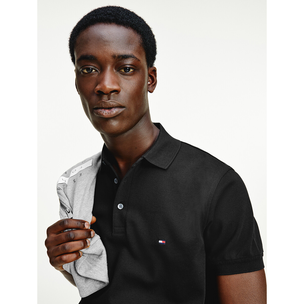 TOMMY HILFIGER<br>Polo slim stretch, 3 botões