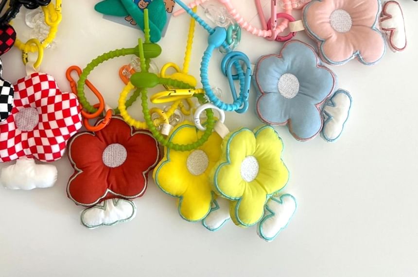 SeoulMall - Bloemen stoffen tas bedel