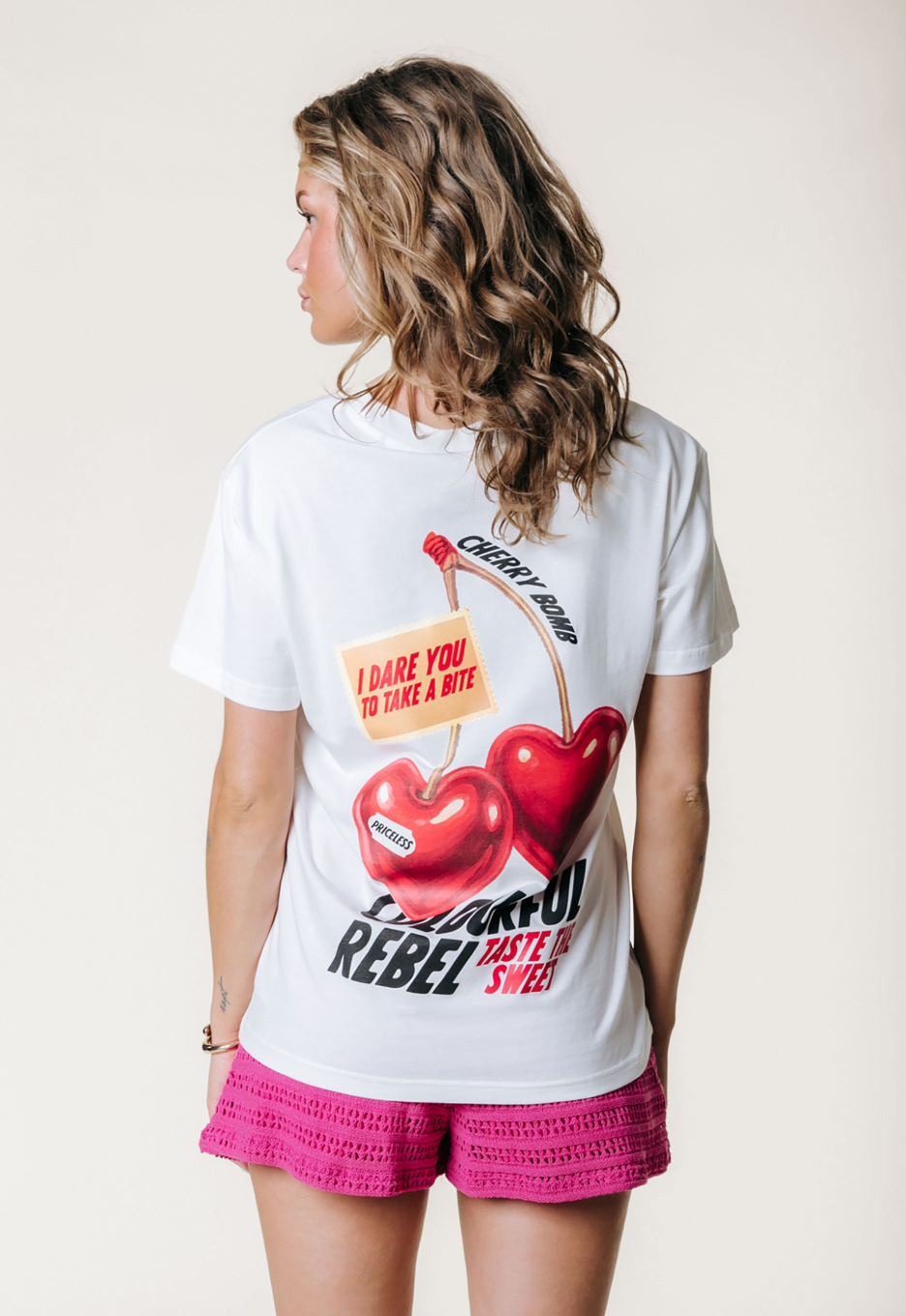 Colourful Rebel Sweet Cherry T-shirt