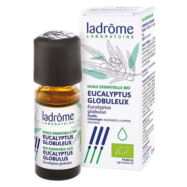 Óleo Essencial de Eucalipto Globulus Orgânico Ladrome 10ml