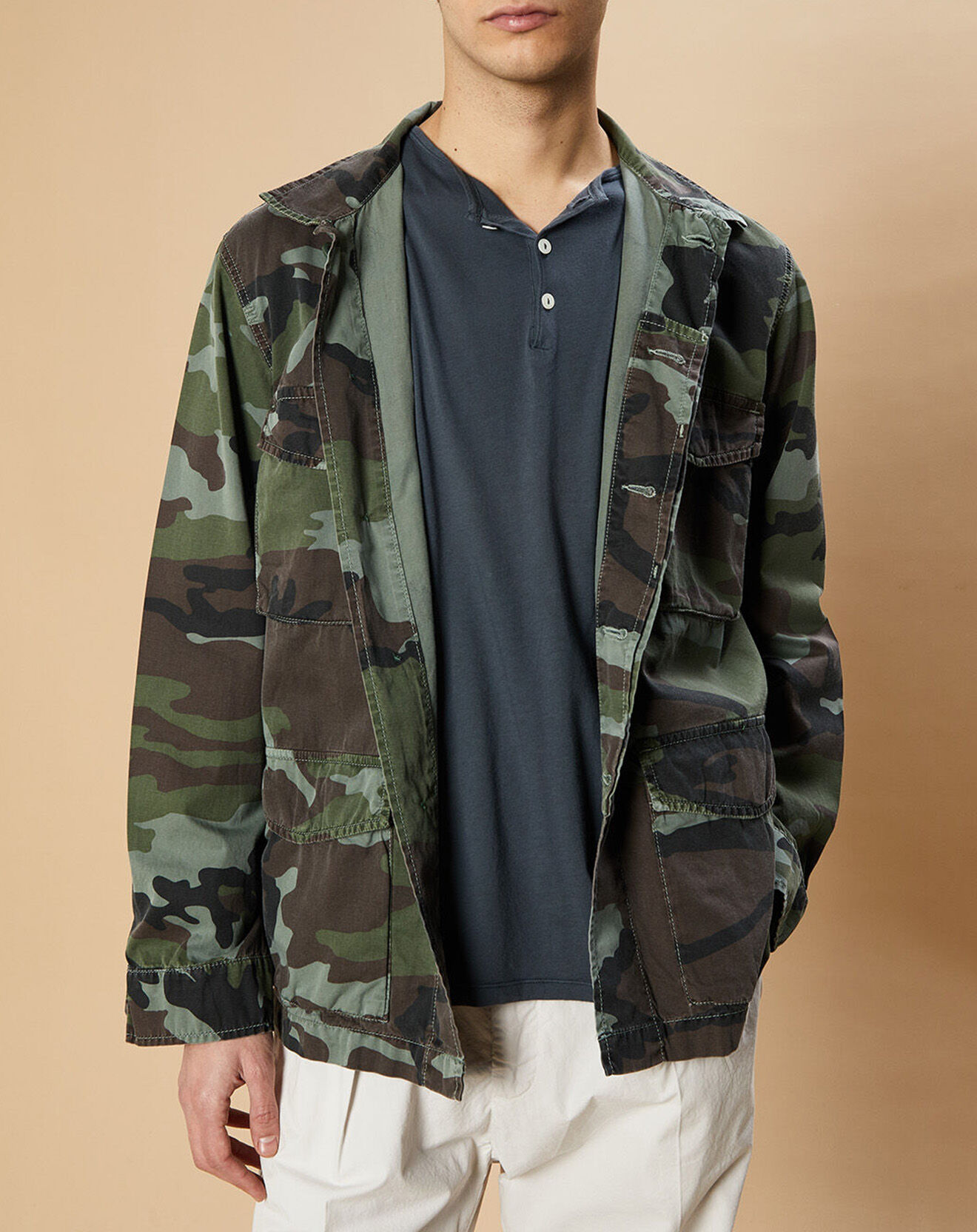 Hartford Veste Jamwood camou overdyed moss