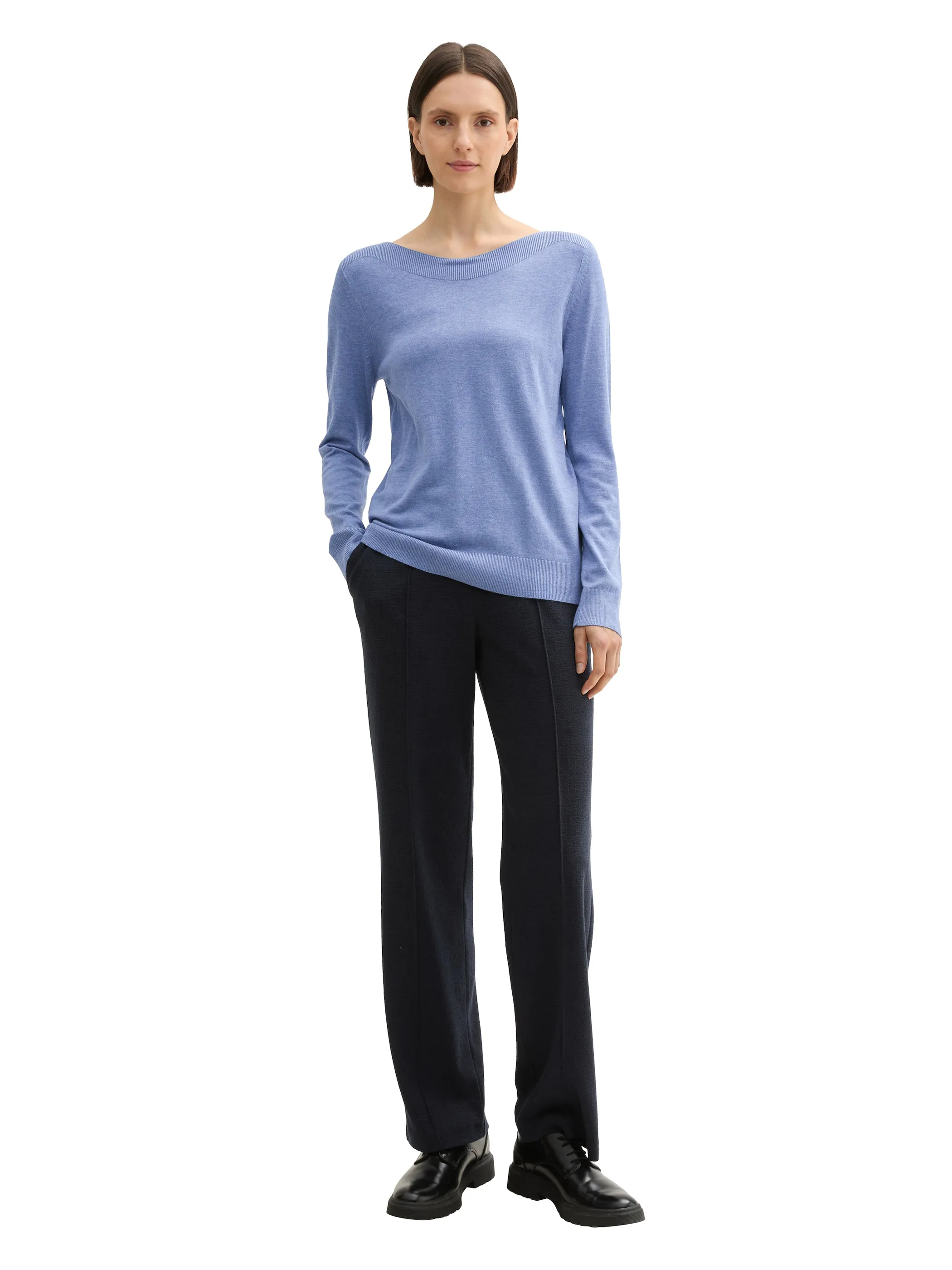 Damen Leichtpullover mit weitem Ausschnitt