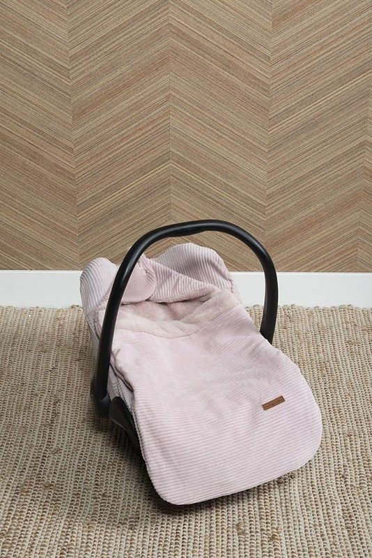 Baby's Only Voetenzak autostoel 0+ Sense - Oud Roze - Zachte rib corduroy stof - Geschikt voor drie- en vijfpuntsgordel