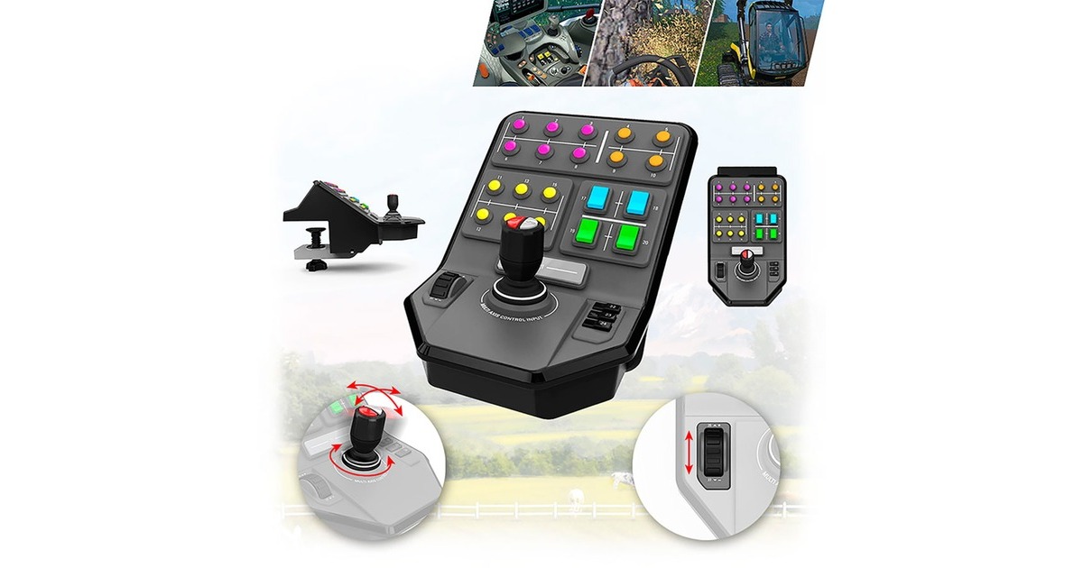 Logitech GSaitek Farming Simulator Side Panel instrumentenpaneel