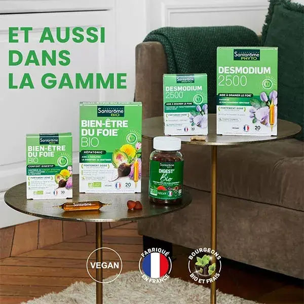 Santarome Phyto - Desmodium 2500 - Desintoxicante Hepático - 30 cápsulas