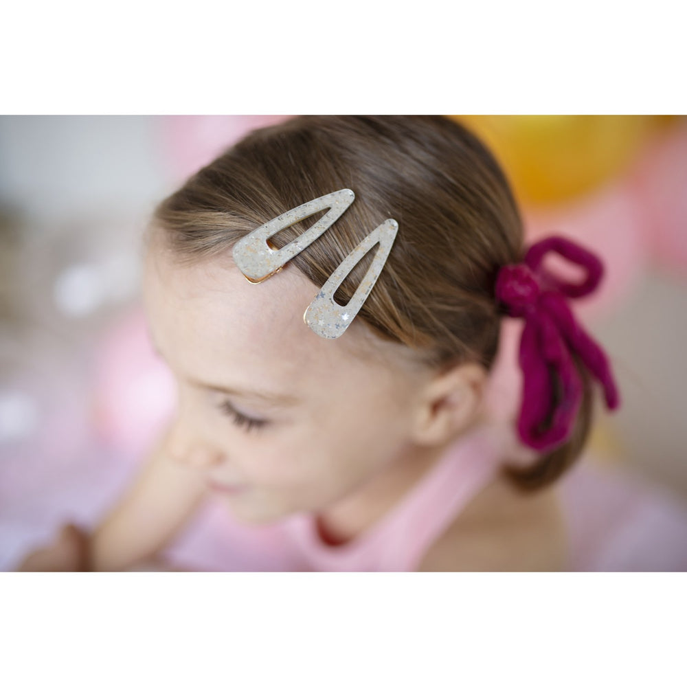 Køb Great Pretenders Boutique Gel Sparkle Hairclips, 2 Pcs Silver