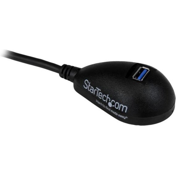 StarTech.com Câble d'extension SuperSpeed USB 3.0 de 1,5m - Rallonge USB A vers A sur socle - M/F - Noir