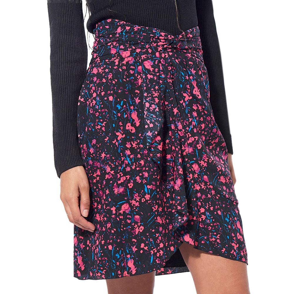 Kaporal Jupe Noir à fleurs Femme Kaporal Bakar