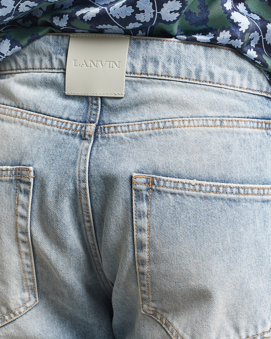 Lanvin Straight Leg Jeans Light Blue Wash