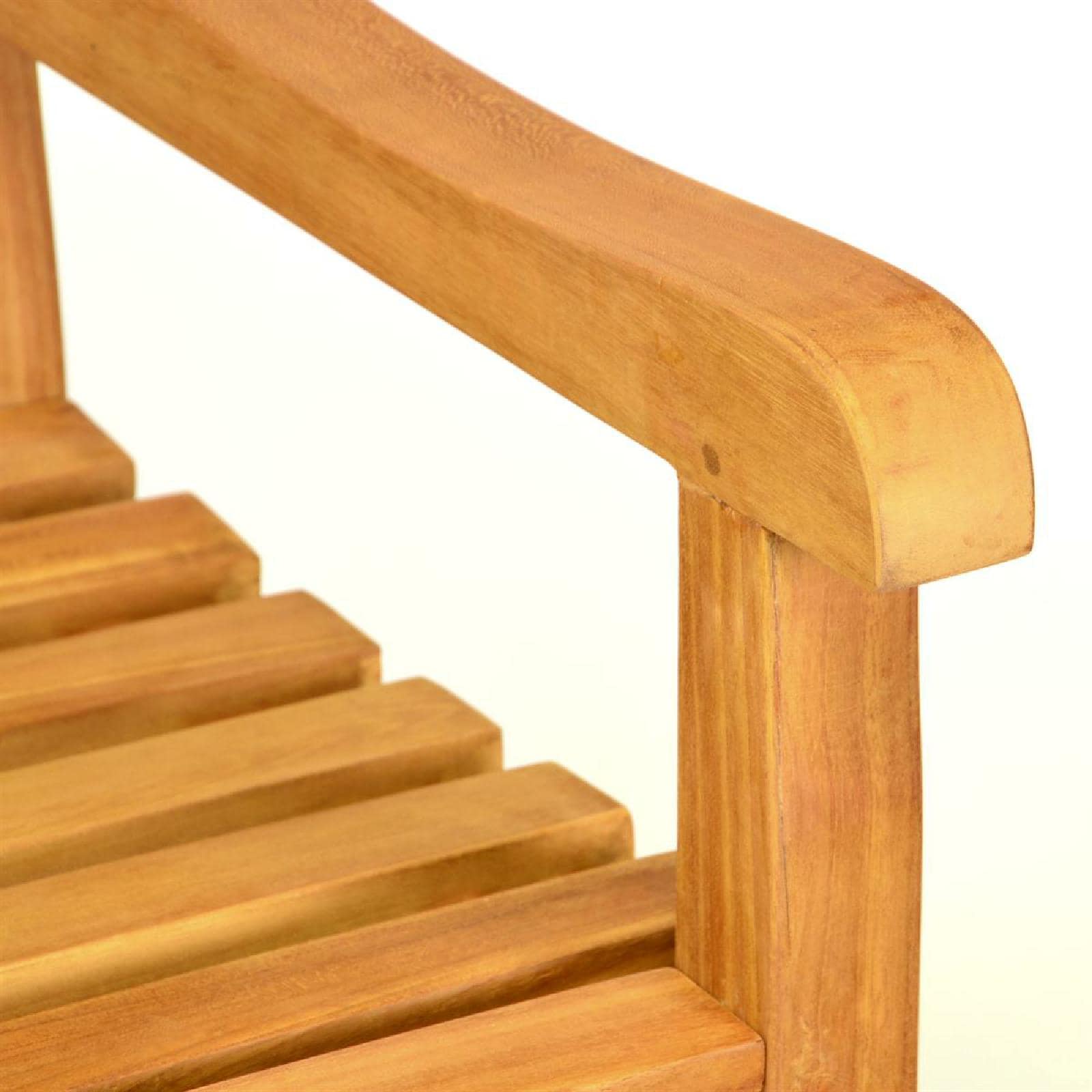 VCM 2-Sitzer Gartenbank Parkbank hochwertig Teak Holz behandelt 120cm